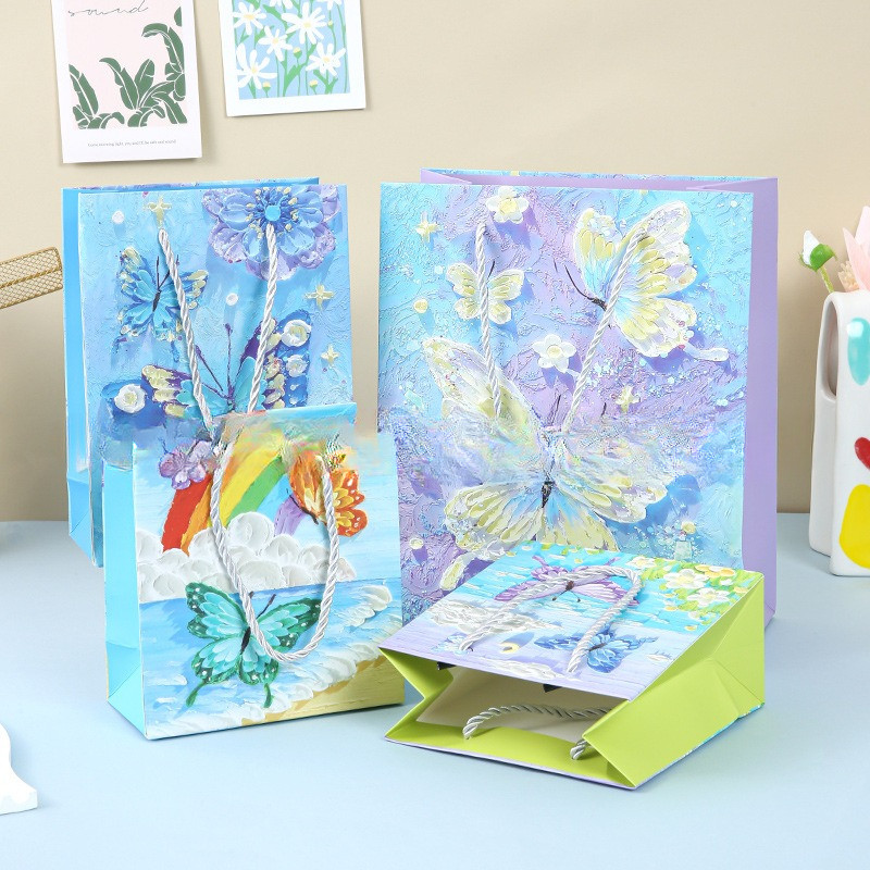 

GOODIE BAG TAS SOUVENIR TAS KADO GIFT PESTA ACARA ULANG TAHUN MOTIF PRINTING KUPU KUPU BUTTERFLY