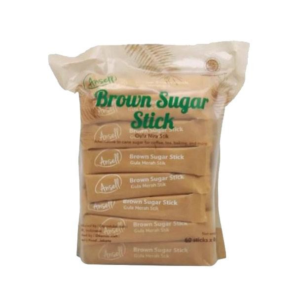 

ANSELL BROWN SUGAR STICK 60 PCS X 8 GR - GULA