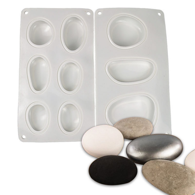 

Multicavity Creative Pebble Silicone Soap Mould Stone Shape Candle Resin Plaster Mold DIY Making Tool Craft Gifts Home Art Decor