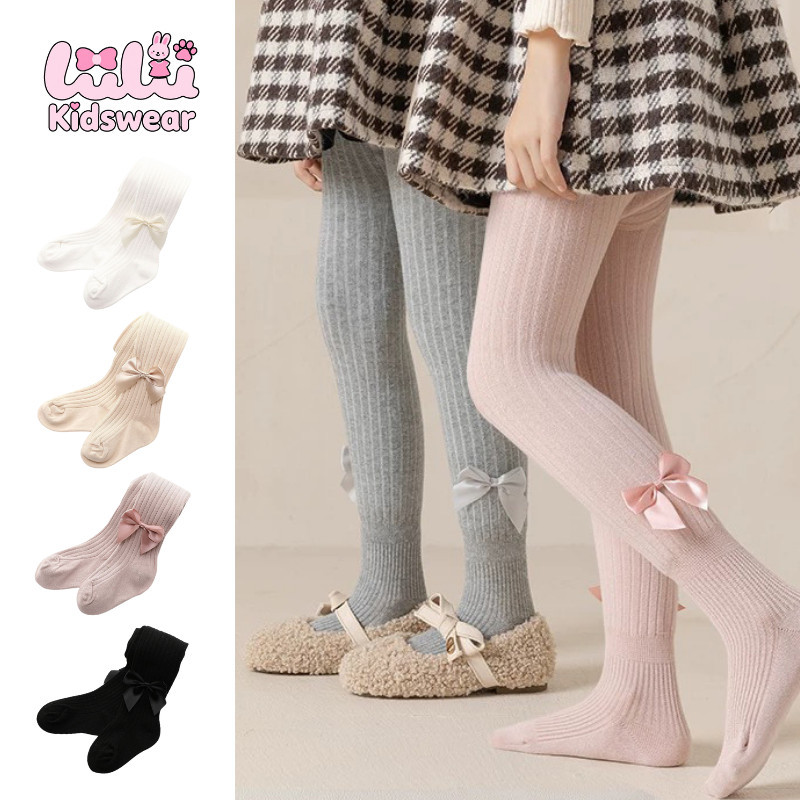 [Lulu Kidswear] 1-12Tahun Legging Stocking Anak perempuan celana legging bayi bahan katun motif  COD