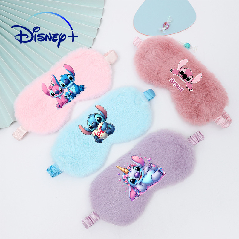 

Lilo & Stitch Disney Sleeping Mask Sleeping Blindfold Soft Plush Eye Masks Eye Cover Plush Mask Eyepatch Nap Health Eye Cover