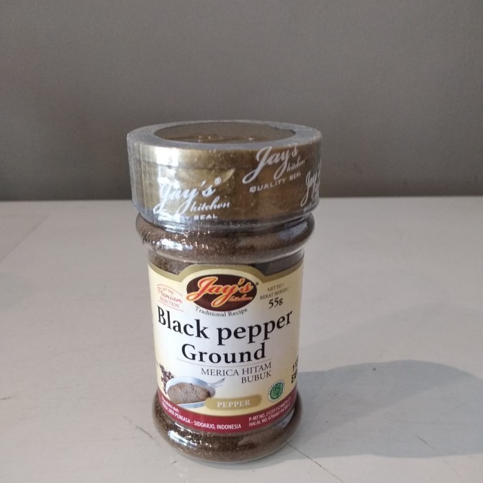 

Jay's Black Pepper Ground / Merica Hitam - 55 Gram