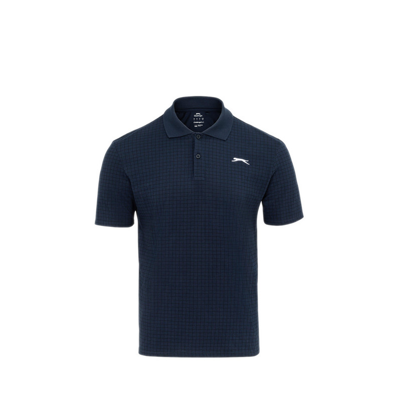 Slazenger Men's Golf Short Sleeve Performance Polo Shirts - Navy
