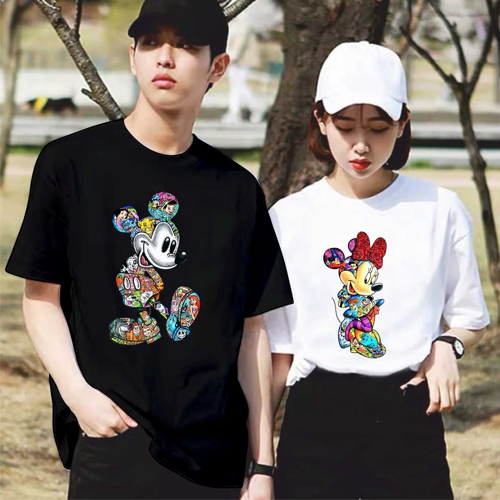 T-SHIRT MICKEY3Y AND MINII COUPLE | KAOS UNISEX | KAOS  30S | BAJU COUPLE | KAOS COUPLE | KAOS DISTR
