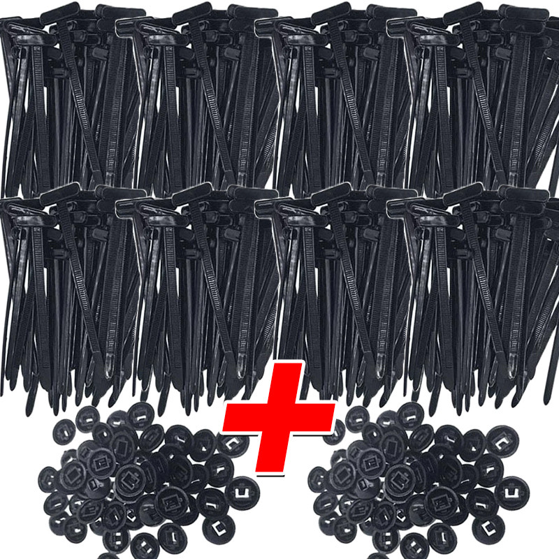 

Self-Locking Zip Ties Nylon Cable Tie Buckle Auto Fastener Screw Wire Tying Management Straps Car Tie Wrap Cable Fixed Clips