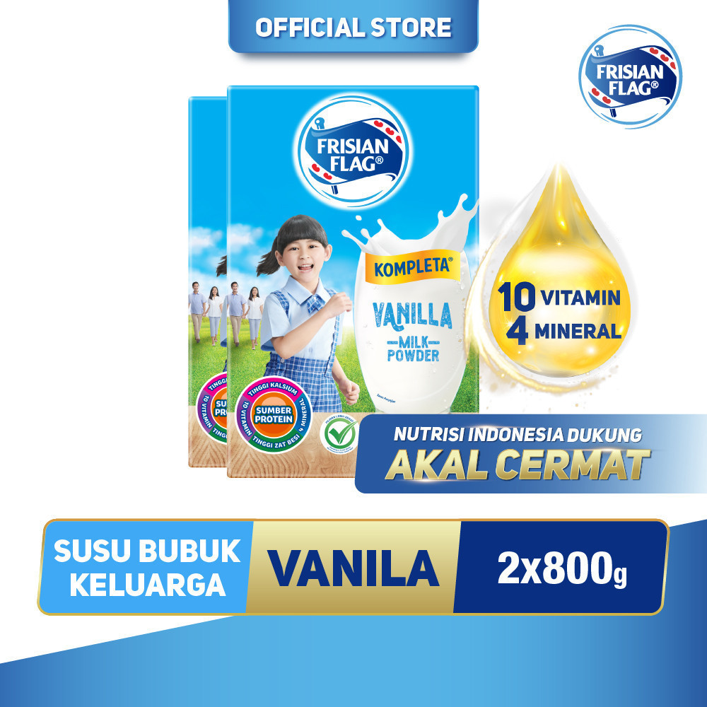 

Frisian Flag Kompleta Vanilla 800gr x 2