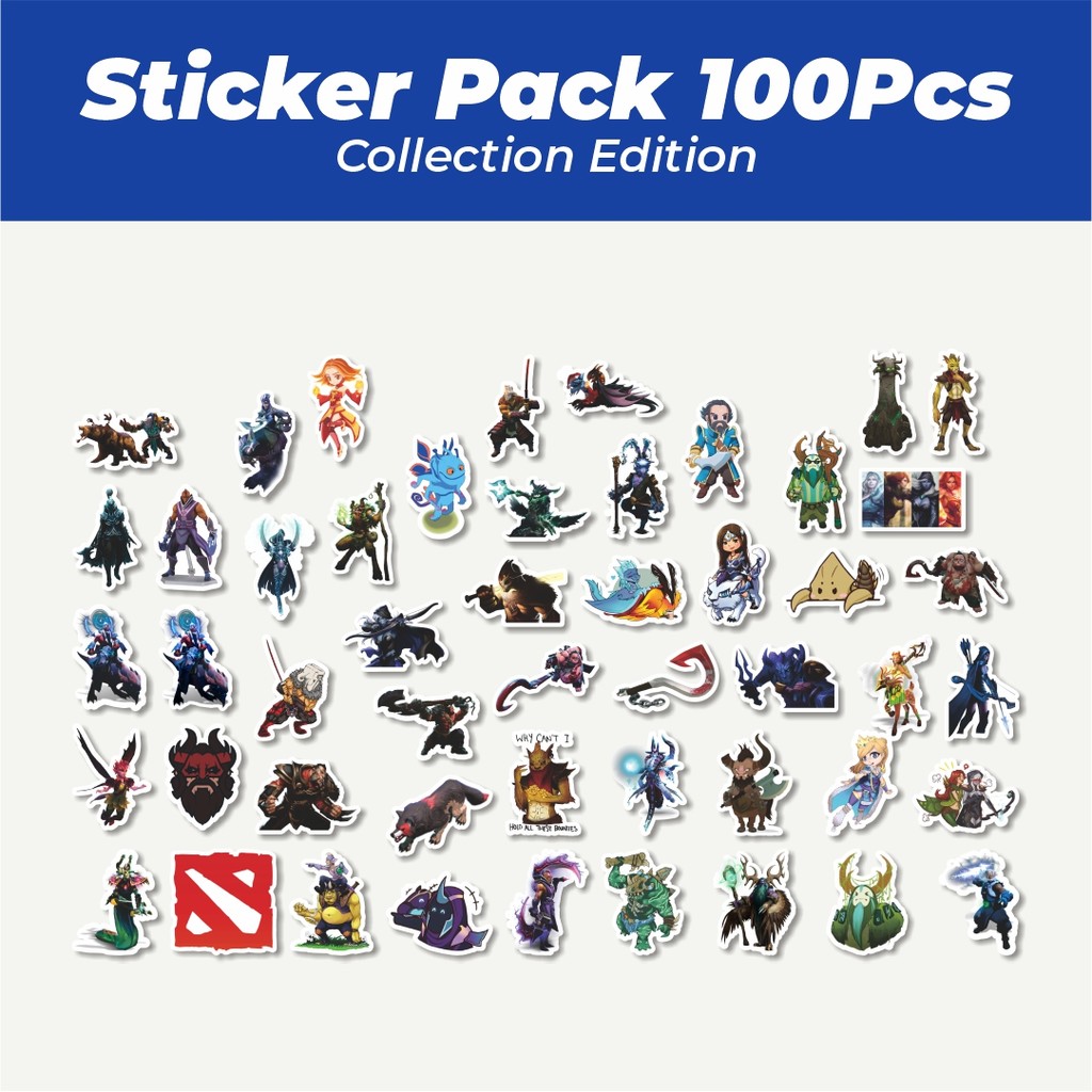 

Hot Stiker Defend Of The Ancient - DOTA Series 2 Lucu Anti Air Stikers Berperekat Waterproof Sticker Decal Buat Motor Helm Buku Journal Koper Casing HP Laptop Botol Minum