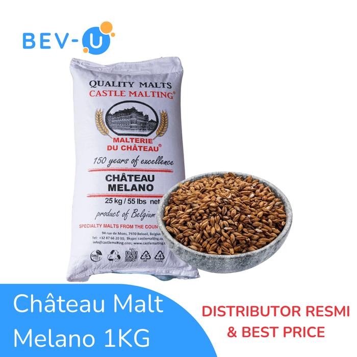 

Malt Chateau 1kg Belgium Gandum Barley - Melano Chocolate Whisky Light Crystal Biscuit Cara Honey Special Belgium Chocolate Light Arome Rye Roasted Barley Kemasan Repacked 1000gram - MELANO, GRAIN