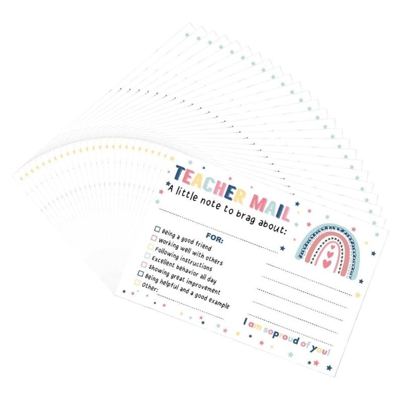 

DXAB 25Pcs Motivational Postcard Positive Behavior Card Student Incentive Reward Card