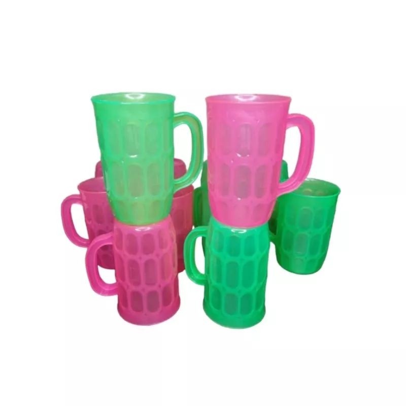Gelas ES untuk jualan Bahan plastik Gelas plastik es besar ada gagang