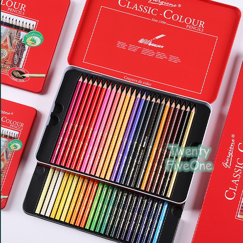 

Giorgione Oil Pensil Color 24/36/48/72 Colora Set Pensil Color Tong tebal segitiga