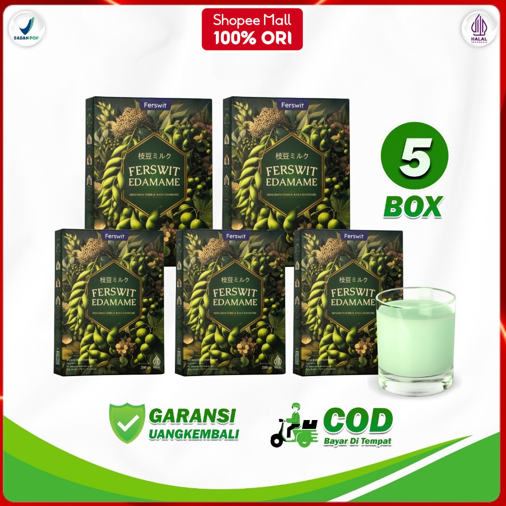 

Keysun Ferswit Susu Edamame Jepang - Bermanfaat Untuk Asam Lambung, Gerd & Pencernaan paket 5box