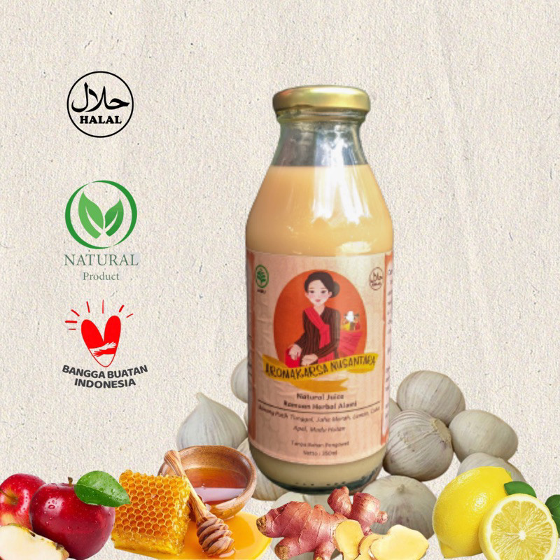 

Jus Bawang Putih Tunggal,Jahe Merah,Lemon,Madu Hutan,Cuka Apel /Vitamin Herbal