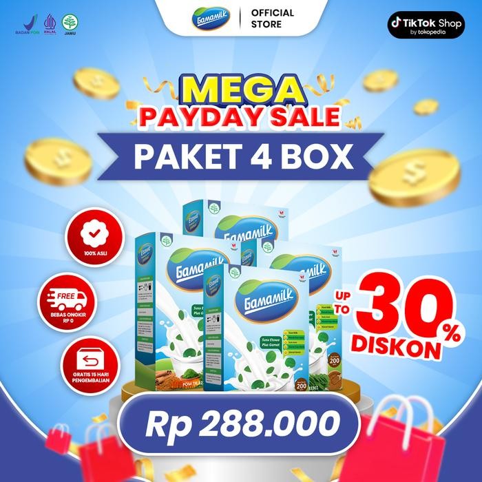 

Hot Produk 4 Box GAMAMILK - Susu Etawa Terbaik untuk Sendi Sehat dan Kuat ORIGINAL Terbaik dan Terlaris