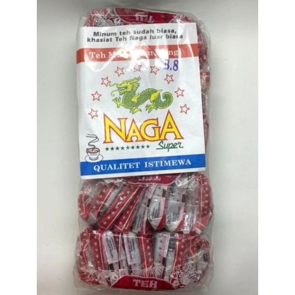 

raplas Teh Naga / Teh Naga ASLI Kota Malang / Teh Cap Naga / Teh Naga Tubruk Khas Kota Malang / Teh Tubruk (1 bal = 5 x 10 sachet)