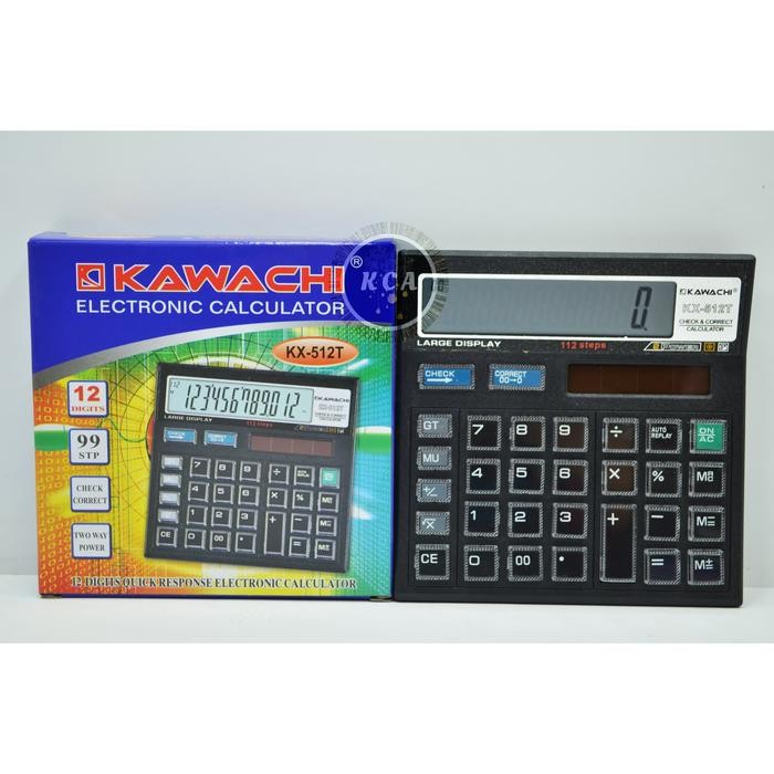 

Kalkulator / Calculator KX-512T Transparan 12 Digit Kawachi