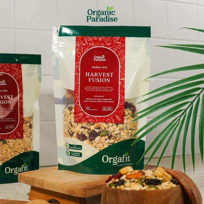 

Muesli Dried Fruit Mix 1 Kg Premium / Sereal Muesli Special mix 1 KG Organic Paradise - HARVEST FUSION