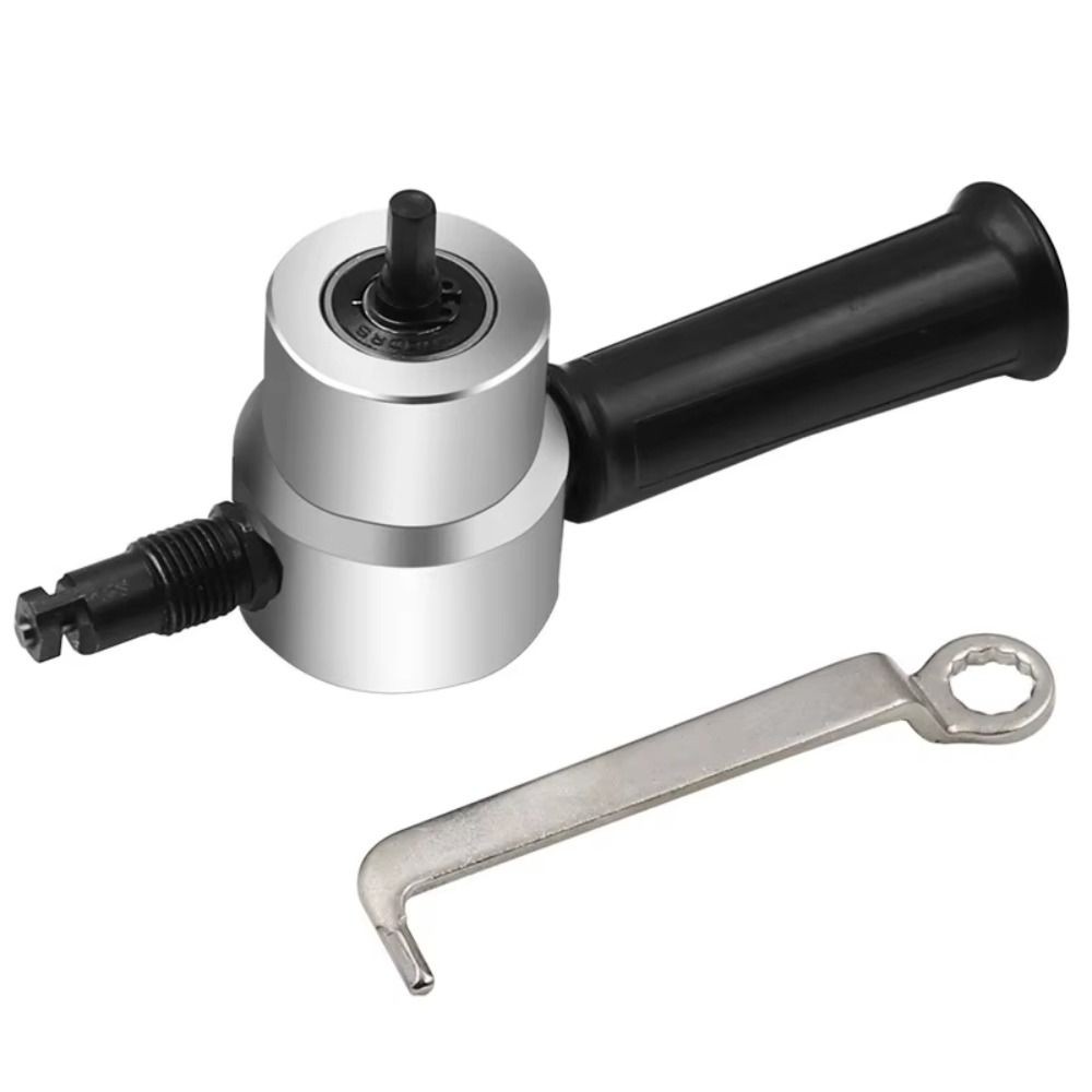 

Adjustable Metal Sheet Cutter Double Headed Free Cutting Double Head Nibbler Deburring Tools 360 Degree Rotary