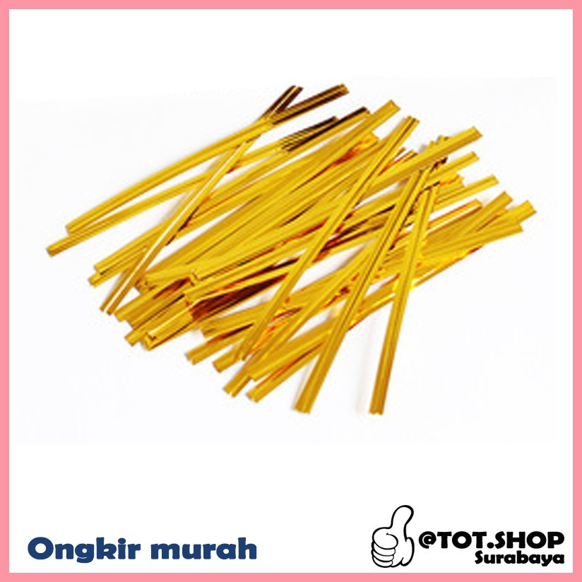 

[Min 5] GROSIR 10CM [KECIL] Pita Kawat Souvenir (Twist Tie) Kawat Pengikat Serba Guna Metalic kawat potong