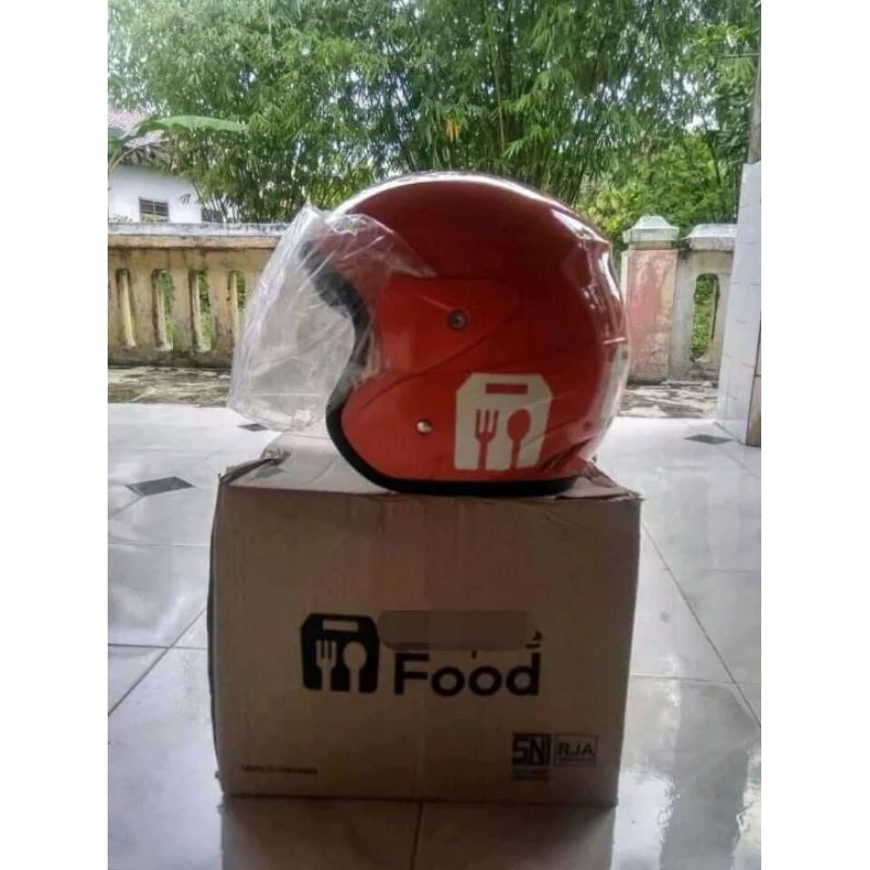 Helm Motor Shopee Food Delivery Desain Keren