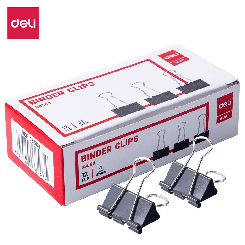 

Binder Clips Deli No. 155 (32mm) - E38563