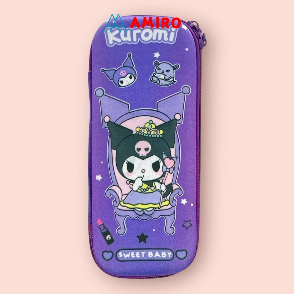 

Kotak Pensil Eva Timbul Sekolah Murah / Tempat Pensil Anak Sekolah 3D Bahan EVA Anti Air / Pensil Bag Kain Karakter Kuromi Lucu