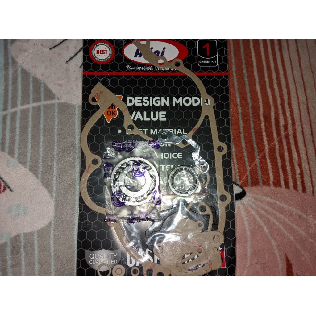 set paket belah mesin paket turun mesin laher bearing roces Kruk as besar dan packing paking gasket 