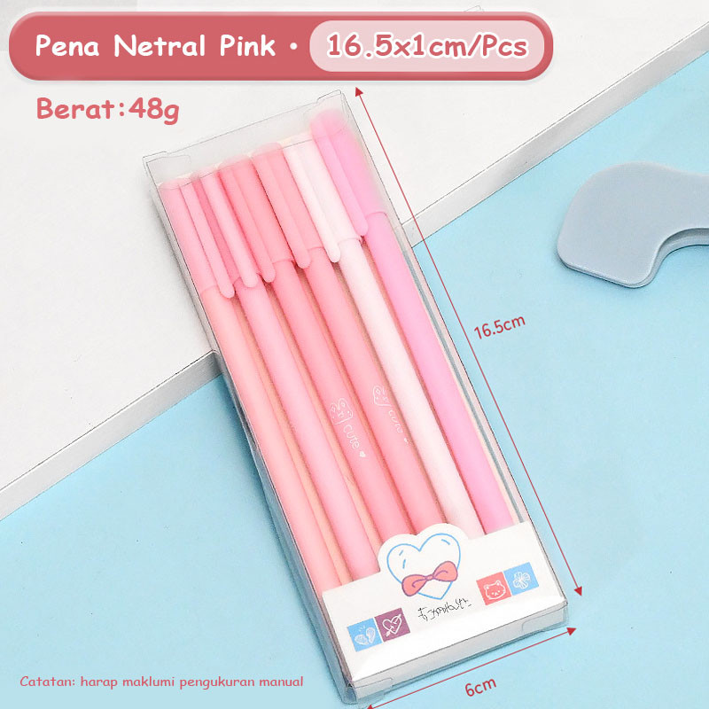 

Set Pena Gel Warna Pastel Aesthetic / Pulpen Gel Matte Morandi Termurah