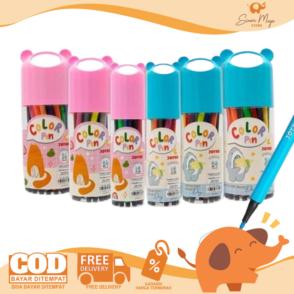 

JOYKO Color Pen CLP-064 12/24/36 Color Spidol Warna Washable Marker Murah