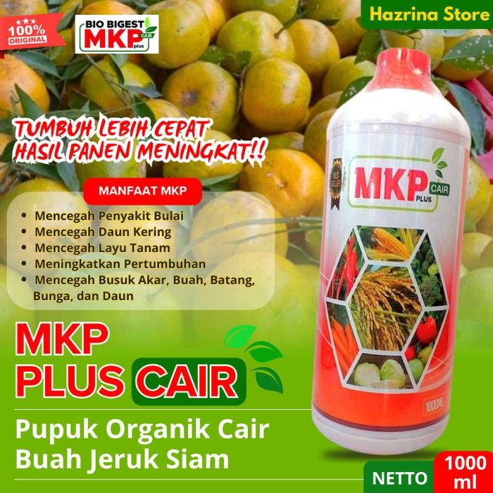Pupuk Organik Cair Jeruk Siam MKP BIO BIGEST Booster Buah Lebat & Anti Rontok Bunga