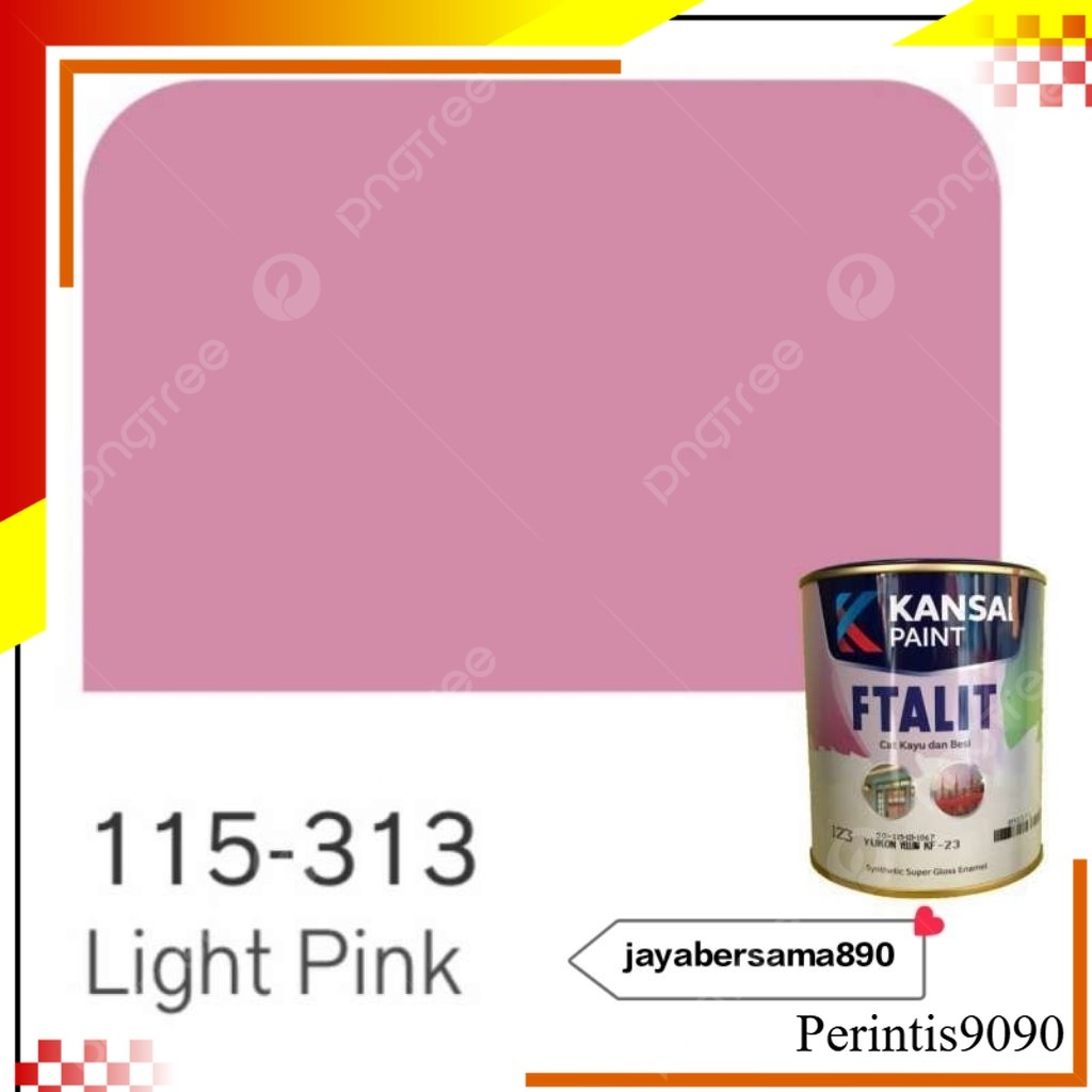 

Cat minyak ftalit kansai paint 1kg light pink 313