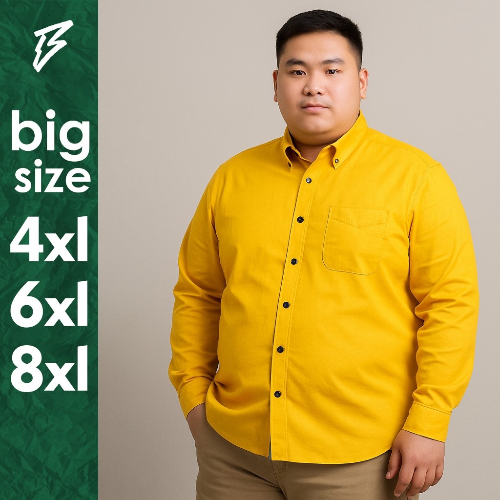 KEMEJA PANJANG BIG SIZE JUMBO PRIA PREMIUM ORIGINAL ATASAN PRIA QUALITY MALL KEMEJA POLOS MERAH ABU 