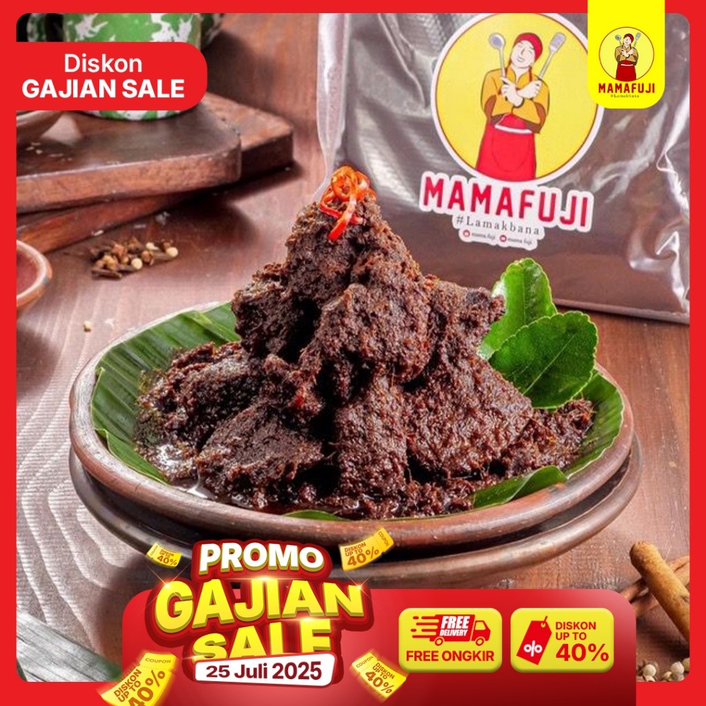 

Mamafuji - Rendang Padang Asli 700gr (Ukuran Besar)