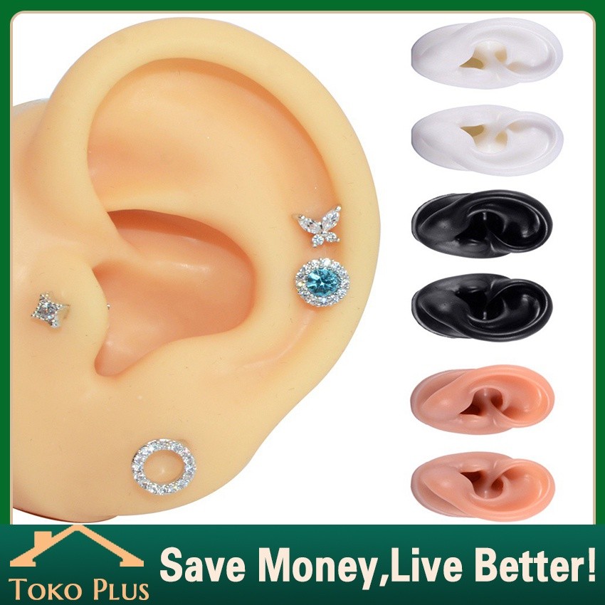NEW PRODUK Alat Tindik Latihan Profesional Anting Giwang - Alat Bantu Mengajar Model Telinga Manusia