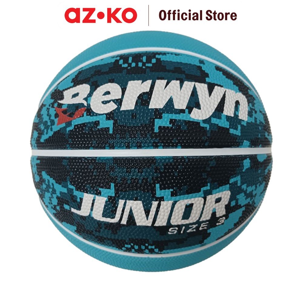 AZKO Berwyn Ukuran 3 Bola Basket Anak Rubber - Biru Teal Tua Bola Pantul Kids Basketball Bola Basket