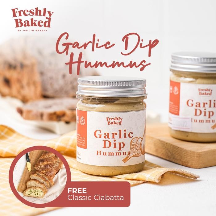 

Garlic Dip Hummus & European Bread - Bundling 1, Whole