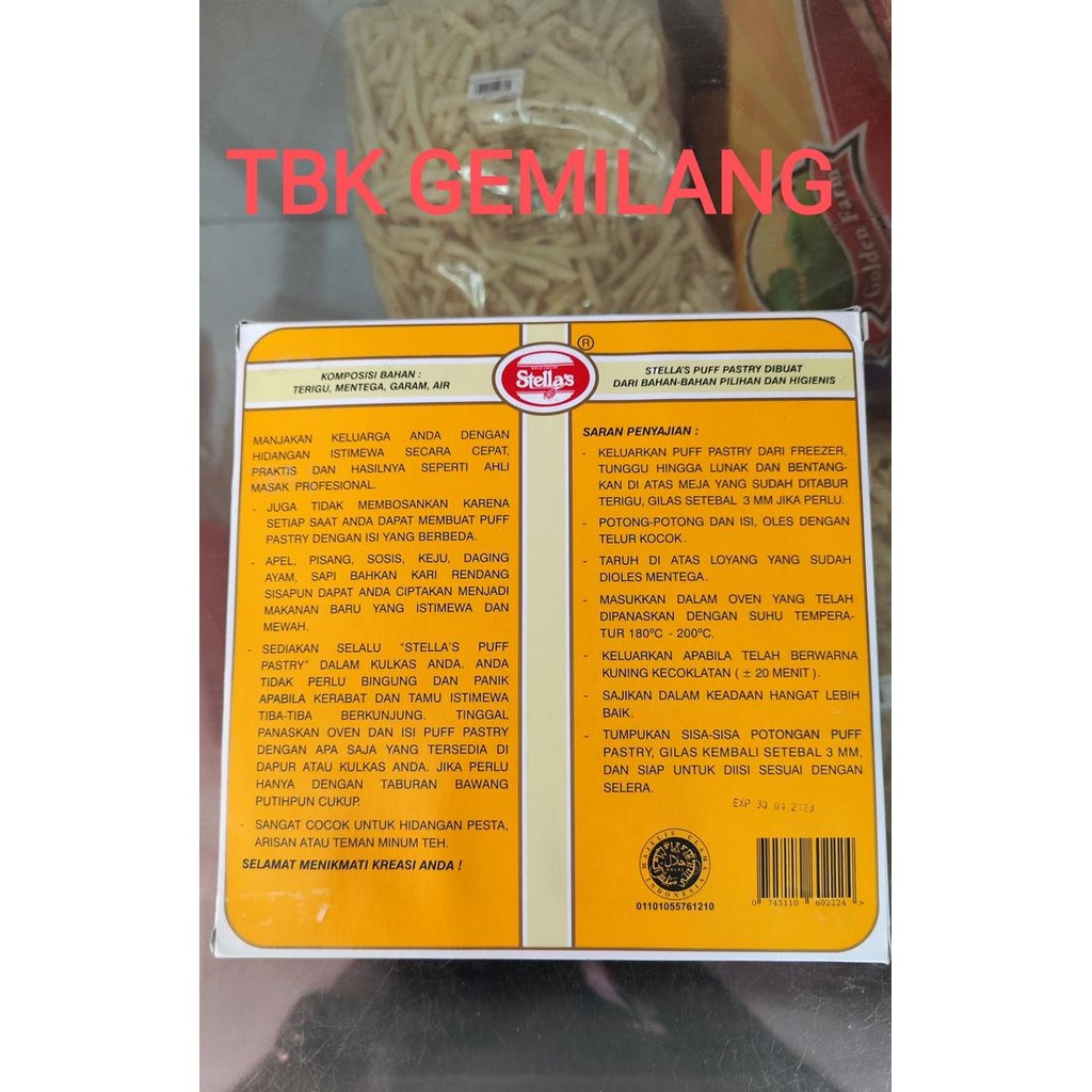 

Stella's Stella Puff Pastry 750gr