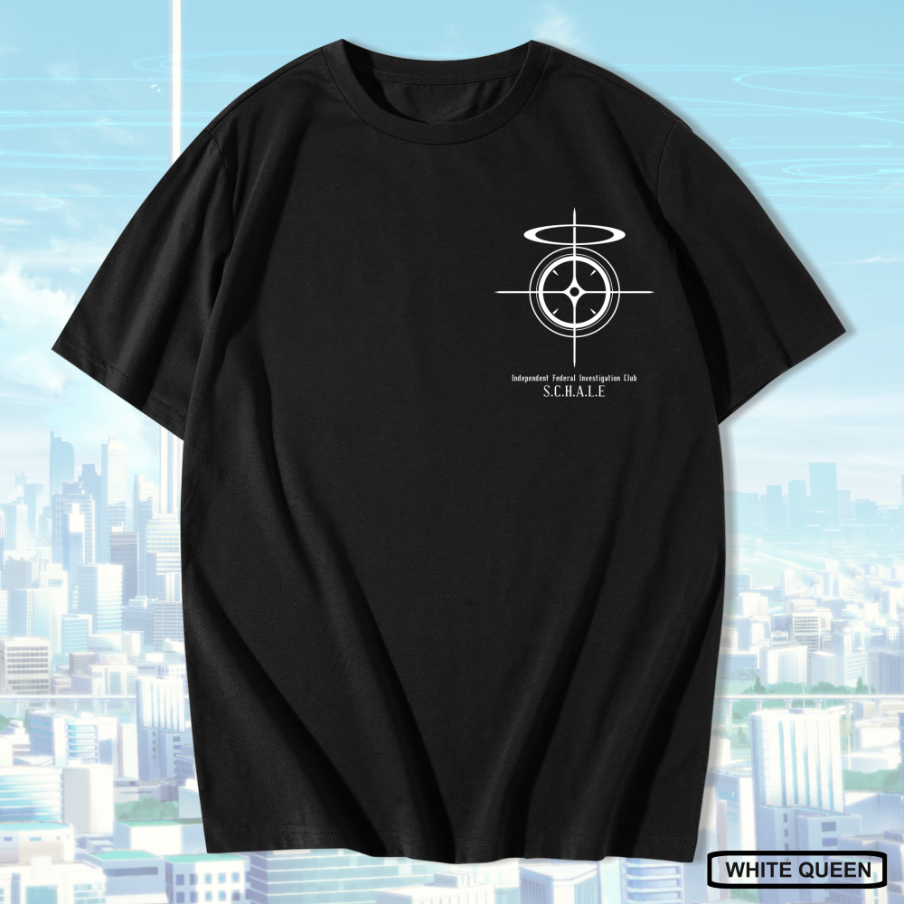 WHITE QUEEN - KAOS SCHALE BLUE ARCHIVE LOGO -  LOGO SCHALE  BLUE ARCHIVE