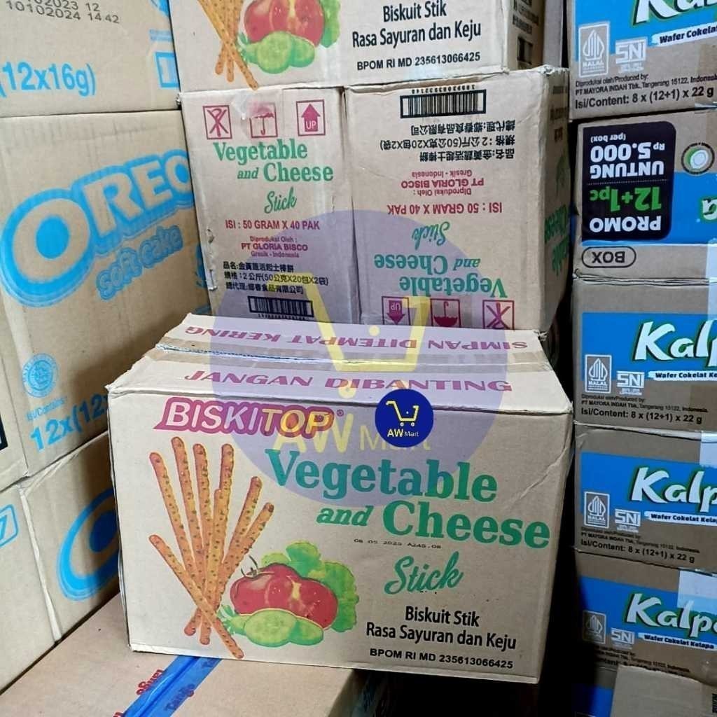 

Bakaranandia - Biskitop Biskuit Stick Isi 40Pcs - Rasa Sayuran & Keju Per Dus Shopee
