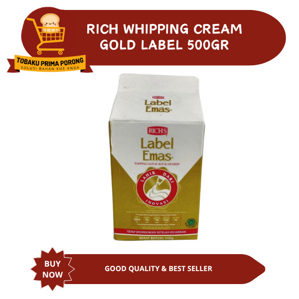 

RICH WHIPPING CREAM GOLD LABEL 500GR