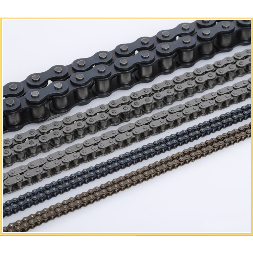 04C-1 Roller Chain Link Distance 6.35mm Carbon Steel Chain Connecto Industrial Transmission Single R