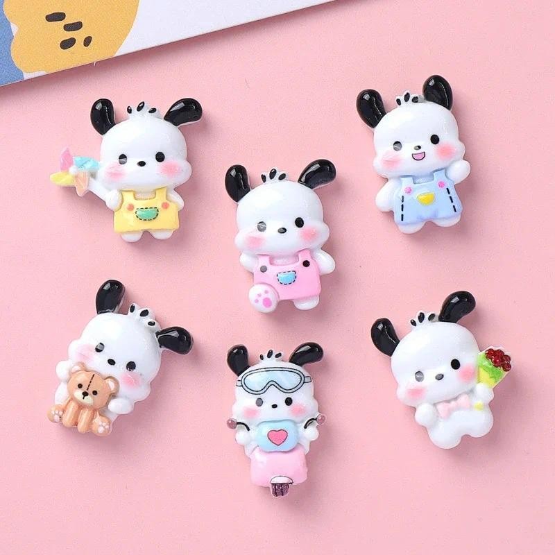 

10 Pcs cartoon cross-dressing shiny puppy for diy resin Cabochon Scrapbooking DIY Jewelry Hairpin Craft Decoration Accessories