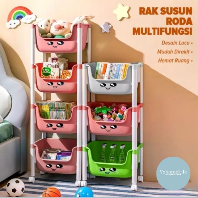 

Rak Susun Buku Anak Rak Tingkat Dapur Rak Kamar Mandi Rak Penyimpanan Mainan Anak Serbaguna