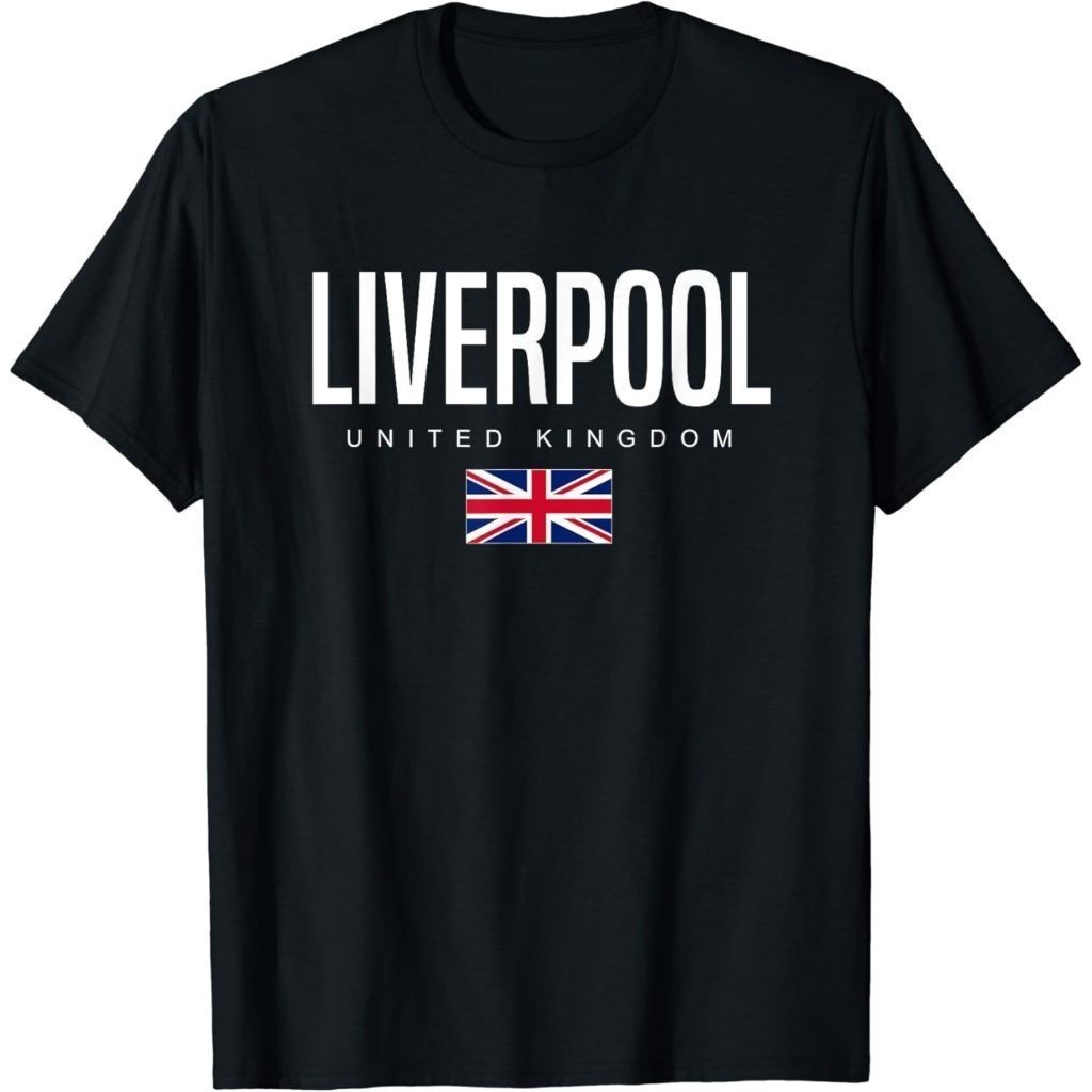 Baju Kaos Dewasa Liverpool England United Kingdom