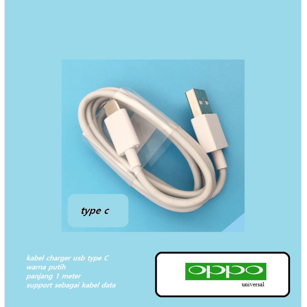 Usb type C kabel charger oppo reno 1 (CPH1917/PCAM00/PCAT00)