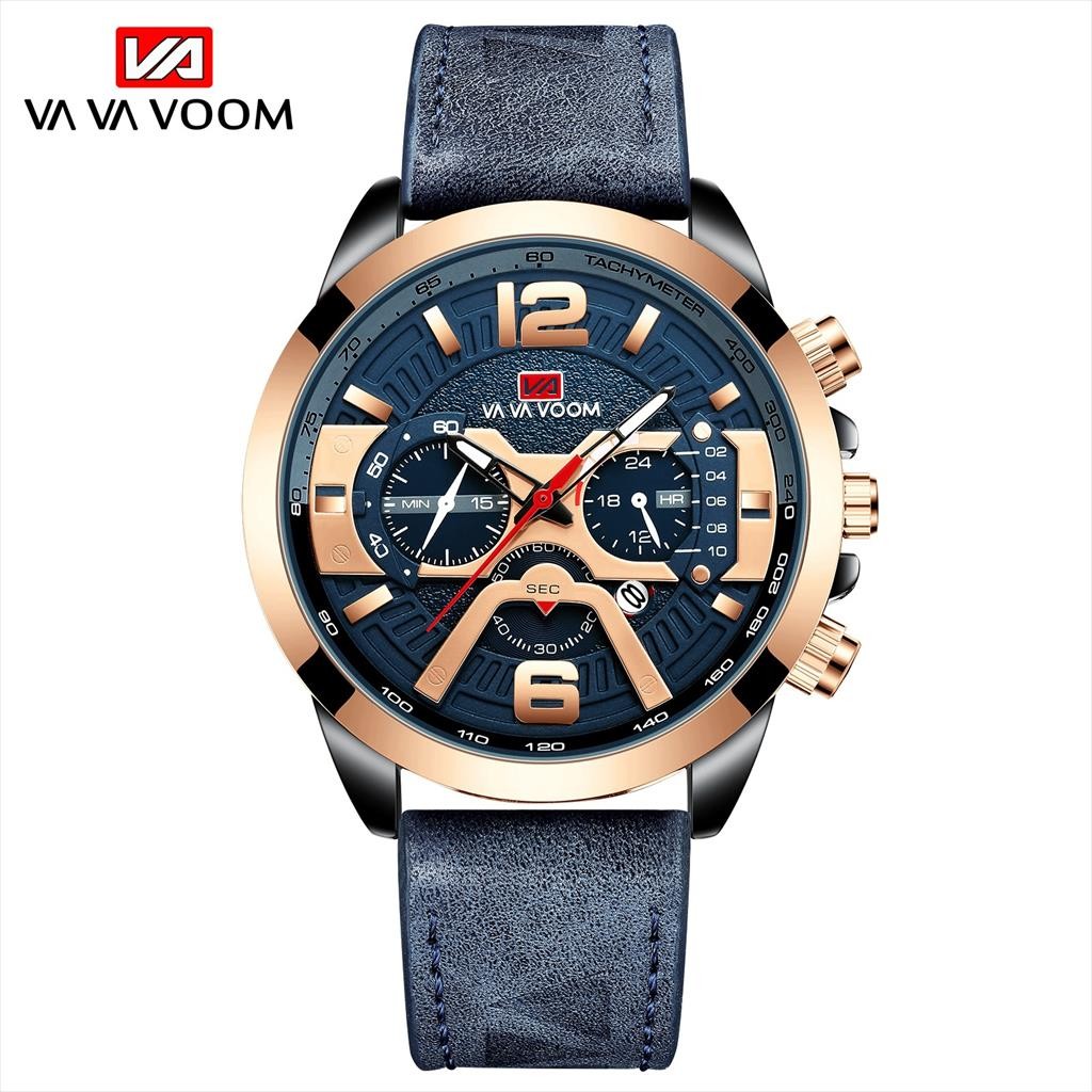 Jam Tangan Pria VAVA VOOM 230 Tahan Air Leather Strap Premium Original  (tajima.indonesia.watch.id)