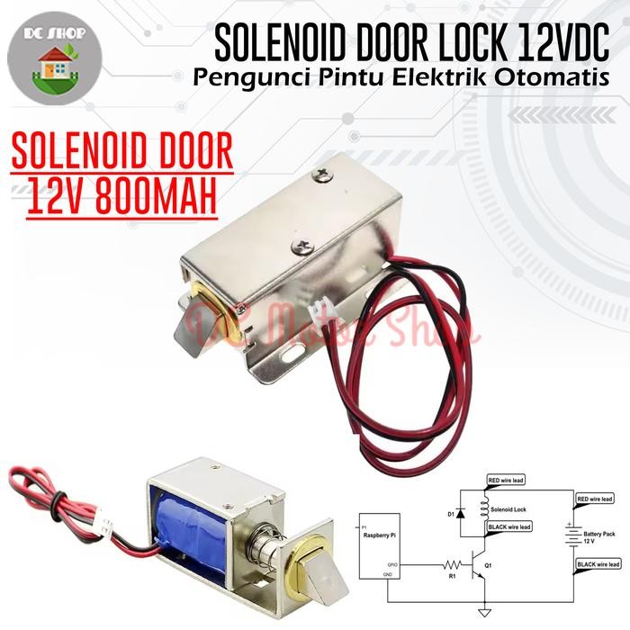 

Solenoid Door Lock 12VDC - Pengunci Pintu Elektrik Otomatis