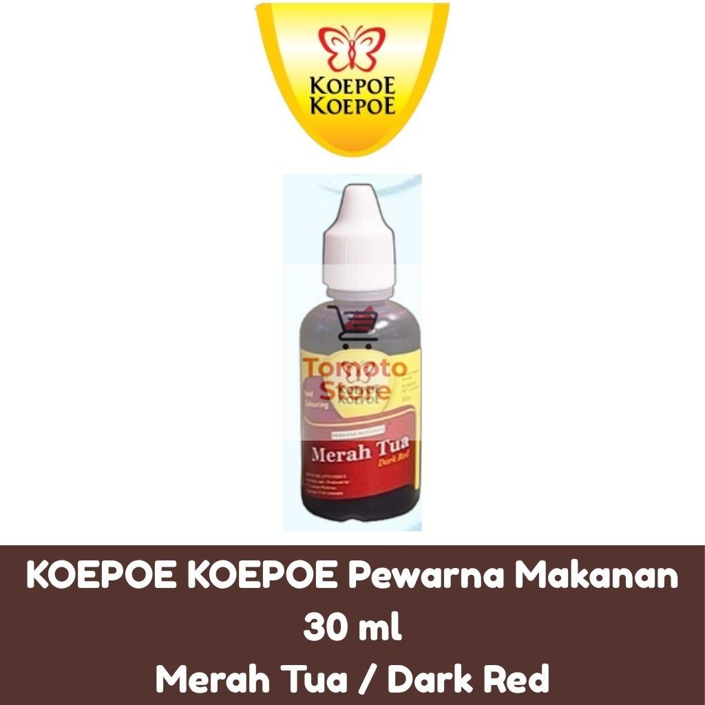 

✨ TOMOTOSTORE ✨ KOEPOE KOEPOE Pewarna Makanan Merah Tua / Dark Red