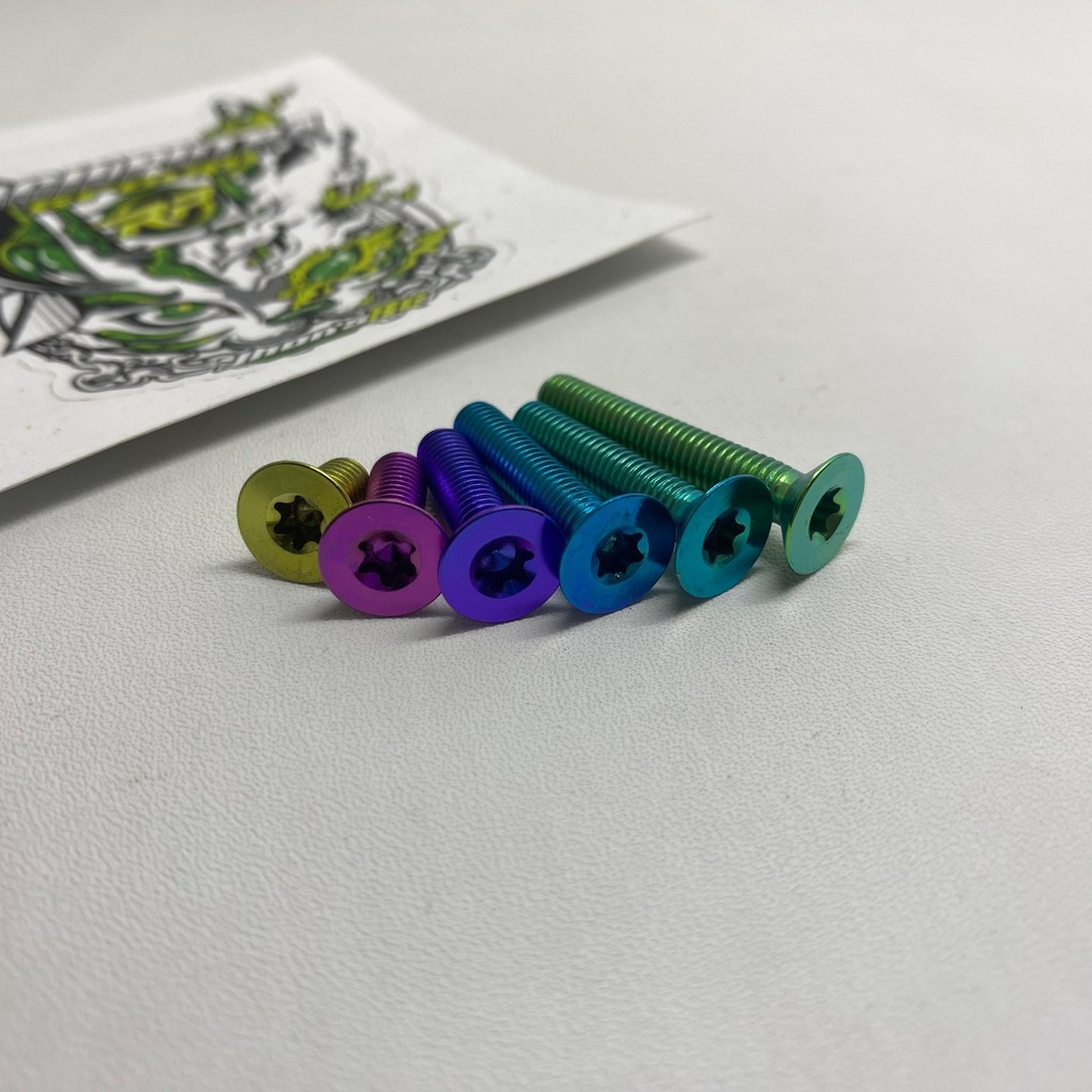 Baut Flat M6 x 12mm - 25mm Titanium GR5