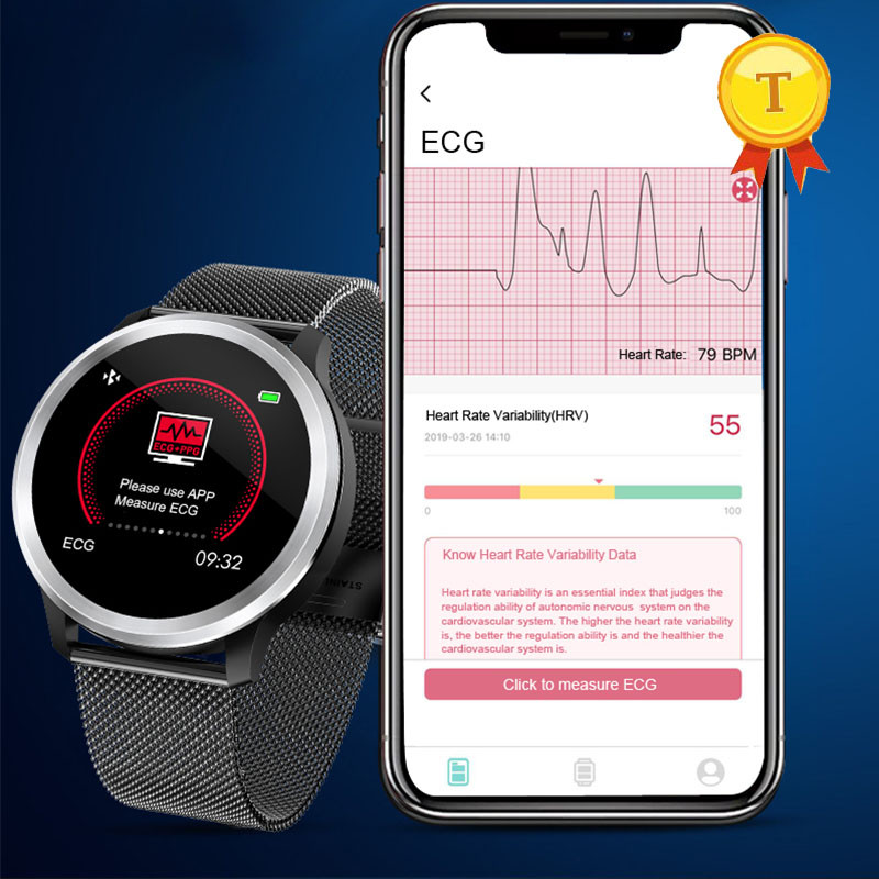 best selling ECG PPG Smart Bracelet Blood Pressure Measurement Watch man Women Heart Rate blood pres
